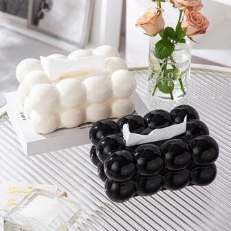 1pc Spring-Loaded Tissue Box, High-End And Luxurious, Suitable For Living Room, Tabletop, Tea Table Decoration & Storage, Creative Ornament For Home Kitchen Bedroom Living Room Dining Room, Home Decoration Accessories, Decorative Box,Women Wedding Gift,Summer Travel Holiday Festival Must-Have