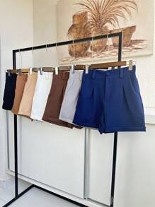 Women Shorts - Royal Blue - View 3