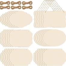 1pc Unfinished Wooden Craft Blank Tag DIY Wooden Rectangle For Painting & Writing Wedding Signboard - DIY Graffiti Plaque - View 12