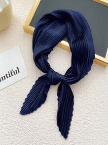 新款簡約純色方巾，70cm壓花絲巾，適用於女性，多功能、萬能，可作腰帶、髮帶、頸巾或時尚頸巾。巾帶，頭帶，髮箍，讓您的造型更加華麗。 - 多色 - 查看 8