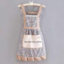 2pcs/1pc New Korean Style Fashionable Countryside Apron For Women, Home Kitchen Cooking Oil And Stain Resistant, Breathable, Durable, Suitable For Manicures, Restaurants, Palace Style Waistband Or Cute Adult Workwear,Food,,Kitchen,Travel,Kitchen Items,Kitchen Tools,Kitchen Things. - Multicolor - View 10