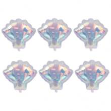 1/3/6 件 21/39/19 英寸透明激光铝箔气球，全息星心蝴蝶贝壳圆形气球主题派对用品生日派对婚礼订婚装饰 - 多色 - 查看 13