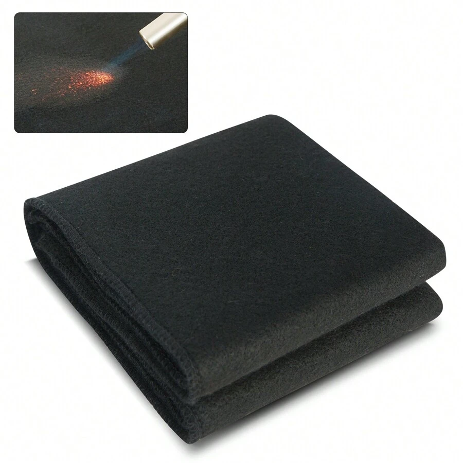 Carbon Felt Welding Blanket, 27" X 12" Flame Retardant Welding Blankets, Up To 1800°F Heat Resistant Blanket Set, Cuttable Carbon Fiber Fire Retardant Insulation Welding Mat Pad, 1 Pack