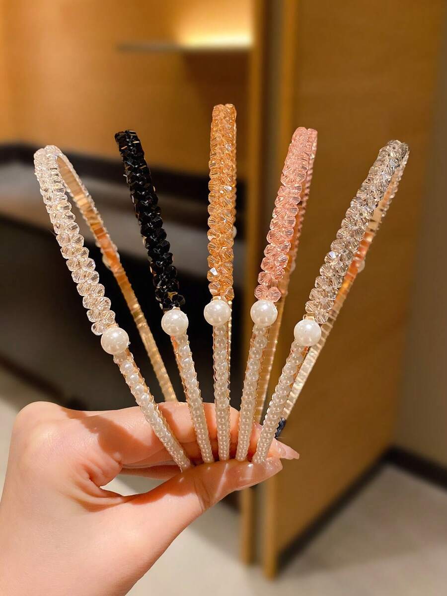 1/2 piezas Accesorios para el cabello de niños, cintillo sencillo y colorido para flequillo y franjas para peinado del cabello - Multicolor - Ver 1