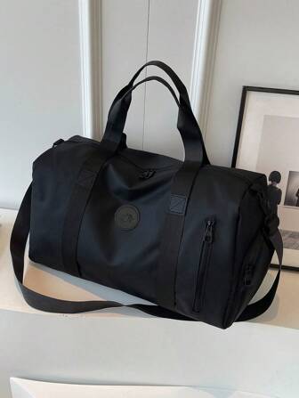 Classic And Popular Large-Capacity Travel Bag, Fashionable Solid Color, Simple And Versatile, Lightweight And Portable Handbag, Dry And Wet Separation, Independent Shoe Compartment, Multi-Functional Adjustable Shoulder Strap Crossbody Bag, Suitable For Weekend Overnight Short Trips, Business Trips, Sports And Fitness. Bag For School School Accessories School Stuff