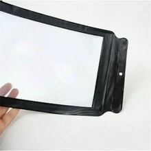 "非電動" 3倍放大鏡 - 手持式全視野老年人讀物輔助工具，堅固PVC材料 - 黑色 - 查看 8