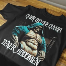 PLAYERA CAMISETA MEMES CALAVERA GYM Y URBAN CALAVERAS CHIDAS 6 - Negro - Ver 1