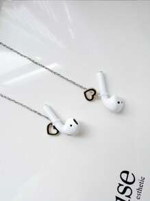 1入女士防丟耳機鏈，藍牙無線耳機，特殊設計防掉落頸鍊