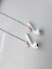 1入女士防丟耳機鏈，藍牙無線耳機，特殊設計防掉落頸鍊