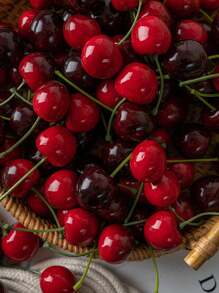 20pcs Artificial Cherry Fruit Model, Photo Props Decor Gifts Birthday Graduation - Multicolor - View 5