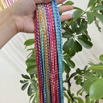 1pc Colorful Simple Daily S-Shaped Door Curtain