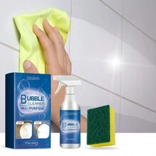 4pcs Jakehoe Multi-Purpose Household Foam Cleaner Set Kitchen Stove Tile Heavy Oil Dirt Grease Cleaning - 藍色 - 查看 4