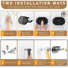 10pcs Hanging Storage Box, Wall Mounted Hat Rack, Adhesive Hat Hook, Wall Hat Hook, Door Hat Rack, Baseball Cap Rack, Household Black Plastic Hat Hook, Gender Reveal Party, Perfect For Birthdays, Weddings, Parties, The Perfect Gift For Colleagues, Friends, And Family, Back To School