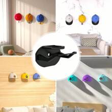 10pcs Hanging Storage Box, Wall Mounted Hat Rack, Adhesive Hat Hook, Wall Hat Hook, Door Hat Rack, Baseball Cap Rack, Household Black Plastic Hat Hook, Gender Reveal Party, Perfect For Birthdays, Weddings, Parties, The Perfect Gift For Colleagues, Friends, And Family, Back To School