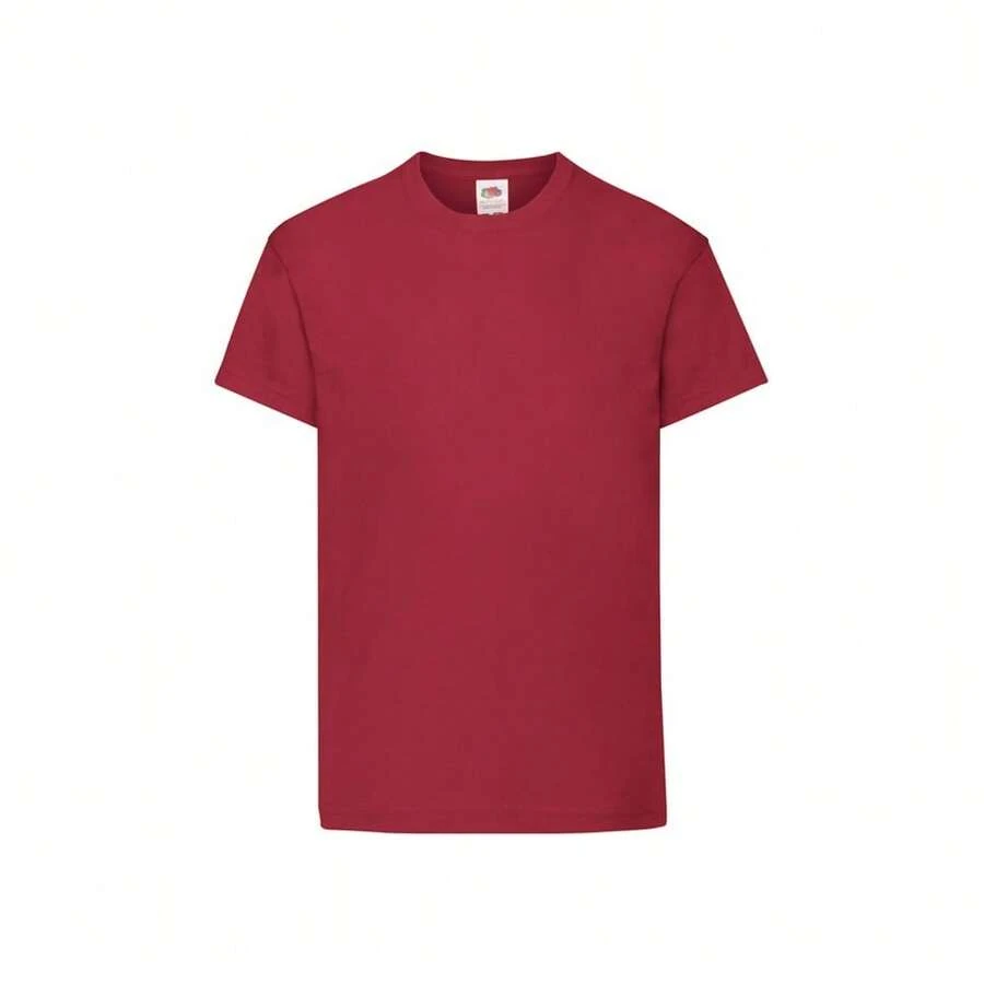 Fruit of the Loom Childrens/Kids Original T-Shirt (N/A) - Burgundy - View 1