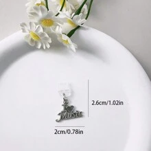 1pc Mobile Phone Dust Plug With Alloy Charm, Blue Planet, Cherry, Rabbit, Love, Music Note, Hand, Prevent Dust And Plug Charging Port - Multicolor - View 20