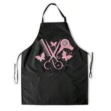 Vintage Pattern Hairdresser Apron, Barber Shop Hairstylist Apron,Hair Tools,Hair Products And Accessories For Barber Salon Beauty Travel Essentials,Back To School,Travel Holiday Essentials,Hair Accessories For Women