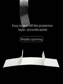 Secure & Discreet Dressing Aids: 36pc Invisible Fashion Tape, Waterproof Double-Sided Adhesive For Shirts & Lingerie - Clear - View 11