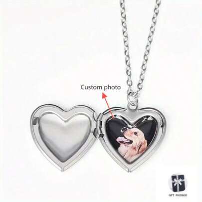 Colar Personalizado com Medalhão de Foto de Amor Personalizado, Colar Personalizado com Pingente de Foto, Presente do Dia das Mães, Presente do Dia dos Pais, Elegante, Moda de Outono, Contratado, Simples, Casual, Dinheiro Antigo, Personalizado Vintage, Único, Presentes Ideais para Ela, Namorada, Mãe, Família, Amigos, Filha para Aniversários, Dia dos Namorados, Dia das Mães, Aniversários, Formatura, Uso Diário, Casamentos, Baile de Formatura, Valentines, Preto, Prata, Ouro, Elegante, Colorido, Vintage, Simples, Unissex, Casual, Fofos, Personalizado, Único, Presentes Ideais para Ele, Presentes Ideais para Ela, Ela, Namorado, Namorada, Pai, Mãe, Família, Amigos, para Aniversários, para Aniversários, para Formatura, para Baile de Formatura, para Festa