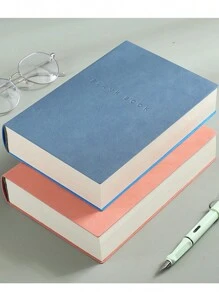 دفتر يوميات A5 سميك صلب 760 صفحة بأغلفة جلدية ناعمة، مناسب للرسم والكتابة، دفتر حسابات يدوي بسيط، كتاب صور