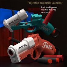 1pc Soft Bullet Toy Gun, Goblin Shell Ejection Short Launcher S686 Shotgun - Multicolor - View 7