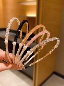 1/2 piezas Accesorios para el cabello de niños, cintillo sencillo y colorido para flequillo y franjas para peinado del cabello - Multicolor - Ver 5