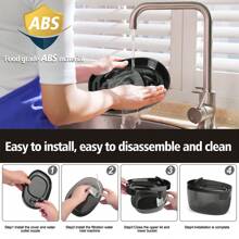 2,2 L/74 oz/0,58 Gallonen automatischer Katzenwasserbrunnen, USB-betrieben, mehrere Wasserzufuhrmodi, leise Anti-Trocken-Lauf-Wasserpumpe, bietet 7 Tage gesundes Trinkwasser und 1 Tag Notfall-Wasserspeicherung, Ersatzfilter erhältlich