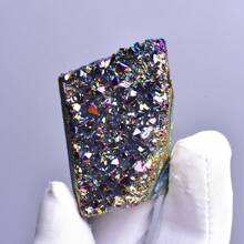 1PC Natural Crystal Electroplating Rainbow Colorful Angle Aura Asymmetrical Energy Stone Quartz Crystal Cluster For Healing Gift Decoration