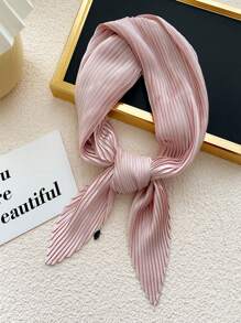 新款簡約純色方巾，70cm壓花絲巾，適用於女性，多功能、萬能，可作腰帶、髮帶、頸巾或時尚頸巾。巾帶，頭帶，髮箍，讓您的造型更加華麗。 - 多色 - 查看 21