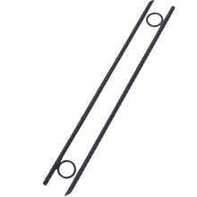 Rebar Stake With Loop 16pcs Grip Rebar 3/8x 18 Inch Steel Durable Heavy Duty Tent Canopy Ground Stakes With Angled Ends And 1 Inch Loops For Campsites And Canopies - 黑色 - 查看 7