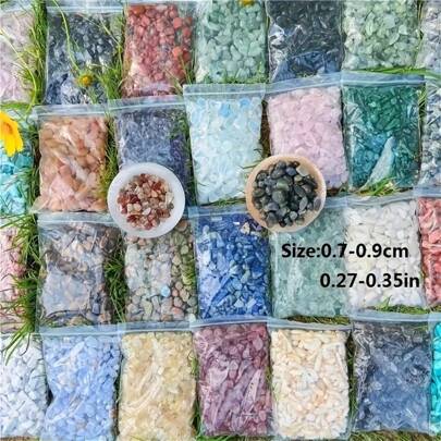 100g/200g/1LB Gema natural, artesanía de cuarzo rosa, piedras pulidas, grava de cristal para decoración del hogar y oficina, regalo de cristal perfecto para joyería DIY, uñas, acuarios y decoración de plantas, equilibrio de chakras, la artesanía mejora la estética y el bienestar del hogar con grava de cristal pulido