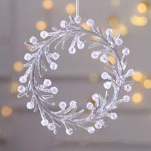1 Pc Snowflake Icicle Drop Ornaments Crystal Christmas Tree Transparent Decoration Pendant Christmas Home Decoration Christmas - Transparent - View 9