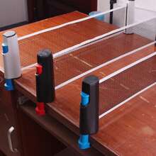 Portable Ping Pong Net Rack Anywhere Retractable Rack Replacement Quality Plastic Table Tennis Net Exercise Accessories - Multicolor - View 6