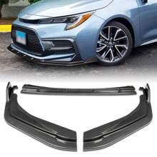 For 2020 - 2024 Toyota Corolla XSE/SE Model Only Front Bumper Body Kit Spoiler Lip - Painted Carbon Fiber - View 1