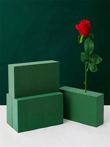 1 pieza/4 piezas Cuadrada/Círculo.Lodo de flor redonda de espuma de flores de espuma verde, conjunto de arreglo floral de flores de espuma húmeda para plantas suculentas, ramos, hogares, bodas, fiestas, hoteles y floristerías. Regalos de Navidad y San Valentín de DIY de flores frescas y artificiales, planta artificial para decoración de espuma de tienda de arreglos florales - barro de flores - Ver 9