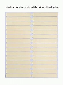 Thẻ Bấm Kích Thước Móng Tay, Thẻ Hướng Dẫn Sử Dụng Móng Tay, Bưu Thiếp | Dụng Cụ Bấm Móng Tay Hướng Dẫn Định Kích Thước Cho Móng Tay Bấm Vào | Thiết kế nơ, có băng - Nhiều màu - Xem 3