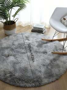 1pc Super Soft Fluffy Round Shaggy Rug , Non-Slip, Washable, And Cute Carpet For Living Room, Bedroom, Home Decor, Room Decor, Accent Rug, Floor Covering, And More With Anti-Slip Backing And Easy Maintenance - Coffee Brown - View 6