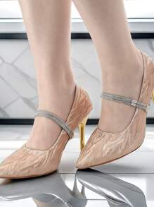 Suricat 高跟鞋帶，防滑鞋帶固定器，無輕鬆綁帶適用於涼鞋、拖鞋、懶人鞋帶 - 銀色 - 查看 3