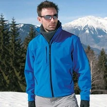 Result Mens Softshell Premium 3 Layer Performance Jacket (Waterproof, Windproof & Breathable) (N/A) - Aquarius Blue - View 3