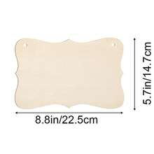 1pc Unfinished Wooden Craft Blank Tag DIY Wooden Rectangle For Painting & Writing Wedding Signboard - DIY Graffiti Plaque - View 15
