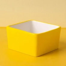 陶瓷倉鼠食用碗，鸚鵡甜甜圈糖果色餵食盤 - 彩色 - 查看 17