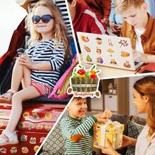 50 个/包感恩节南瓜火鸡秋季枫叶涂鸦剪贴簿贴纸，适用于水瓶、头盔、手提箱，很棒的感恩节礼物贴纸万圣节装饰 - 彩色 - 查看 8