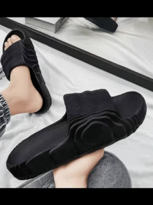 Chinelo Slide Nuvem Masculino EVA Ortopédico Leve Confortável Textura