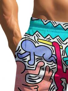 Pantalones cortos hawaianos de verano para hombres con estampado 3D, hawaianos