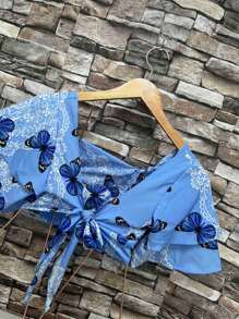 Women Tops - Màu xanh lam - Xem 3