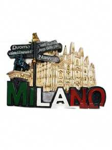 1pc Resin Magnetic Fridge Magnet, Souvenir Of European Travel Scenery In Milan And Venice - Multicolor - View 11