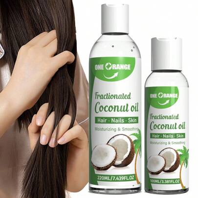 椰子油護髮，100%純天然椰子油，滋潤舒緩頭髮，滋潤護髮油，身體按摩油，精油，多功能低過敏性，保濕舒緩乾燥肌膚用的面部/身體護理油，冷壓油，適用於面部、頭髮、指甲、身體。