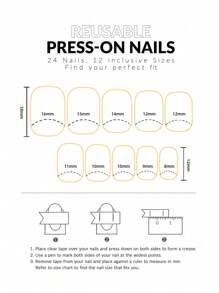 24Pcs Square Short Nails, Creative And Elegant Leopard Fake Nails, Detachable Full Cover Fake Nails Stickers. Press On Nails Nail Supplies Nails - Multicolor - View 5