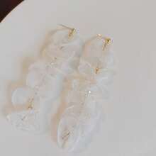 1 对 925 纯银别针清新花朵系列耳环，森系风格，甜美可爱，适合女孩的百搭耳环 - 主圖款 - 查看 5