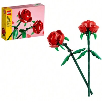  Iconic Roses 40460 Bộ trưng bày hoa lắp ráp, Trang trí nhà cửa, Bộ đồ chơi hoa Lego Trang trí phòng Quà tặng mùa đông, Lego, Lego, Hoa Lego